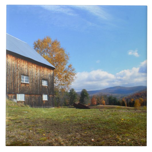 Vermont Barn-keramische Tegel Tegeltje (Voorkant)
