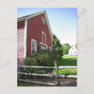 Vermont Barn Postcard Briefkaart