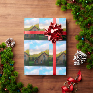 Vermont Barn Wrapping Paper Cadeaupapier