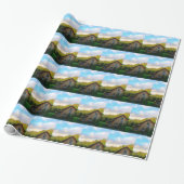 Vermont Barn Wrapping Paper Cadeaupapier (Uitgerold)