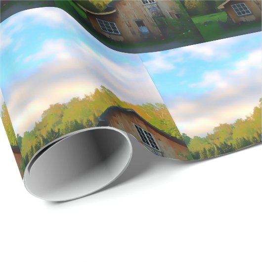 Vermont Barn Wrapping Paper Cadeaupapier (Rol Hoek)