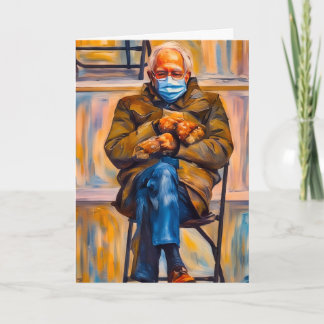 Vermont Bernie Sanders Mittens Card Kaart