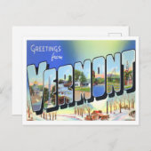 Vermont  Big Letters Briefkaart (Voorkant / Achterkant)