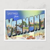 Vermont  Big Letters Briefkaart (Voorkant)