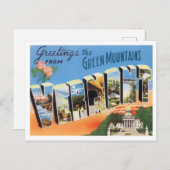Vermont  Big Letters Briefkaart (Voorkant / Achterkant)