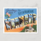 Vermont  Big Letters Briefkaart (Voorkant)