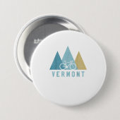 Vermont Bike  Cycling Mountains MTB Ronde Button 7,6 Cm (Voorkant /achterkant)