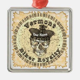 Vermont Biker Metalen Ornament
