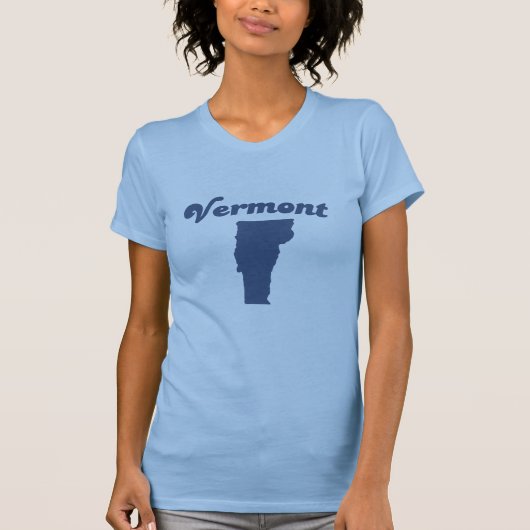VERMONT Blue State T-shirt (Voorkant)