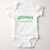 Vermont Can Baby Creeper, wit Romper (Voorkant)