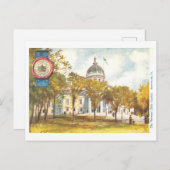  Vermont Capitol met Seal Briefkaart (Voorkant / Achterkant)