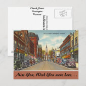 Vermont, Church Street, Burlington Briefkaart (Voorkant / Achterkant)