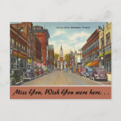 Vermont, Church Street, Burlington Briefkaart (Voorkant)