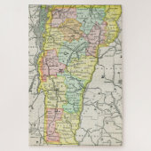 Vermont Cities & Roads Colorful Map Legpuzzel (Verticaal)