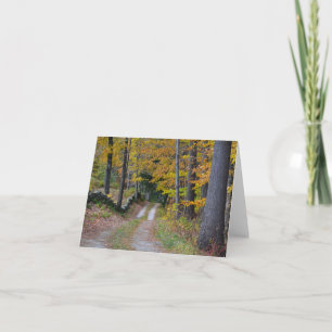 Vermont Country Path Note Card Kaart