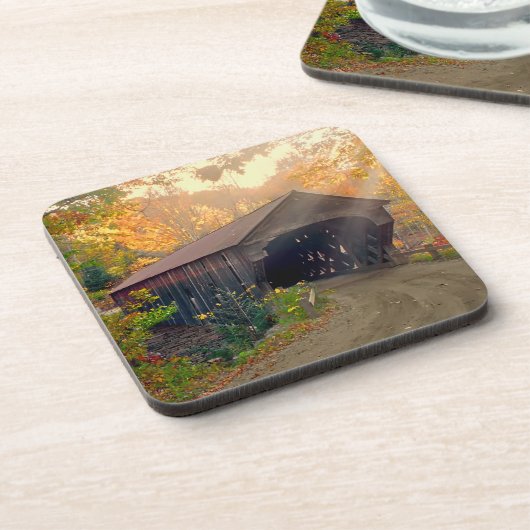 Vermont Covered Bridge Bier Onderzetter (Linkerzijde)