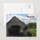 Vermont Covered Bridge Briefkaart (Voorkant / Achterkant)