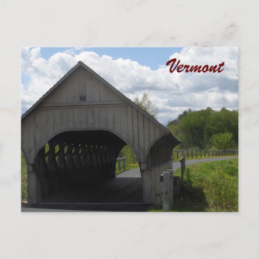 Vermont Covered Bridge Briefkaart (Voorkant)