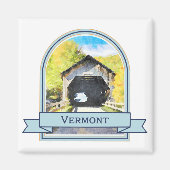 Vermont Covered Bridge Magneet (Voorkant)