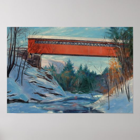 Vermont Covered Bridge Poster (Voorkant)