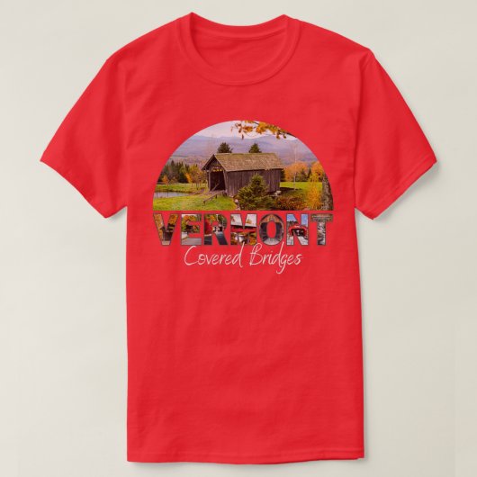 Vermont Covered Bridges T-shirt (Design voorkant)