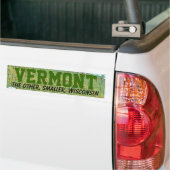 Vermont: De andere kleinere Wisconsin Bumpersticker (Op Truck)