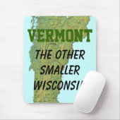 Vermont: De andere kleinere Wisconsin Muismat (Met muis)
