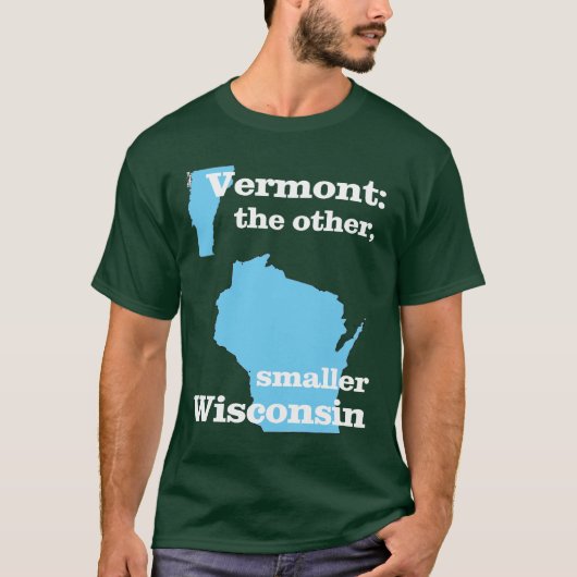 Vermont: de andere, kleinere Wisconsin T-shirt (Voorkant)