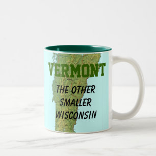 Vermont: De andere kleinere Wisconsin Tweekleurige Koffiemok