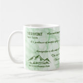 Vermont, de Groene Berg-staatsfeiten Koffiemok (Links)