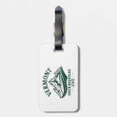 Vermont De staat Groen Berg Bagagelabel (Achterkant verticaal)