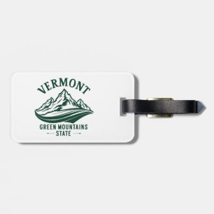 Vermont De staat Groen Berg Bagagelabel