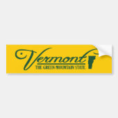 Vermont (deelstaat Mijnbouw) Bumpersticker (Voorkant)