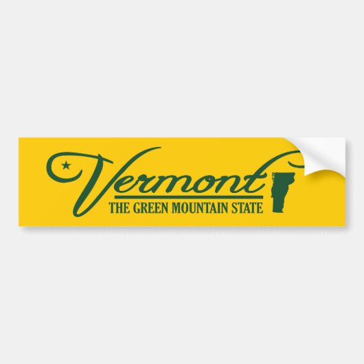 Vermont (deelstaat Mijnbouw) Bumpersticker (Voorkant)