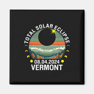 Vermont Eclipse 4.08.24 Amerika Totaal Zonne-Eclip Magneet