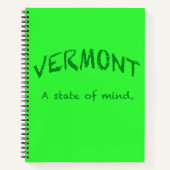 Vermont. Een gemoedstoestand Notitieboek (Voorkant)