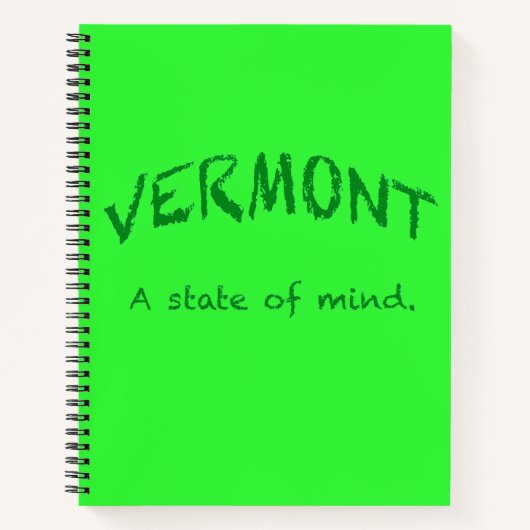 Vermont. Een gemoedstoestand Notitieboek (Voorkant)