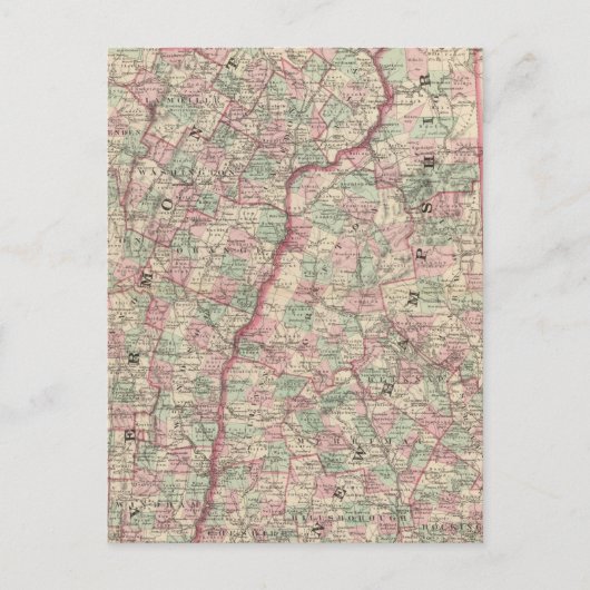 Vermont en New Hampshire 2 Briefkaart (Voorkant)