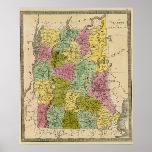 Vermont en New Hampshire Poster (Voorkant)