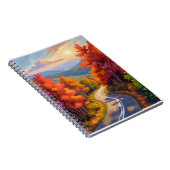 Vermont Fall Foliage Watercolor Landscape Notitieboek (Rechterzijde)