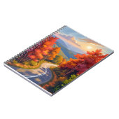 Vermont Fall Foliage Watercolor Landscape Notitieboek (Linkerzijde)