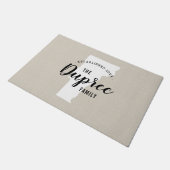 Vermont Family Monogram State Doormat Deurmat (Schuin)