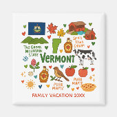 Vermont Family Vacation Keepsake Custom Magnet (Voorkant)