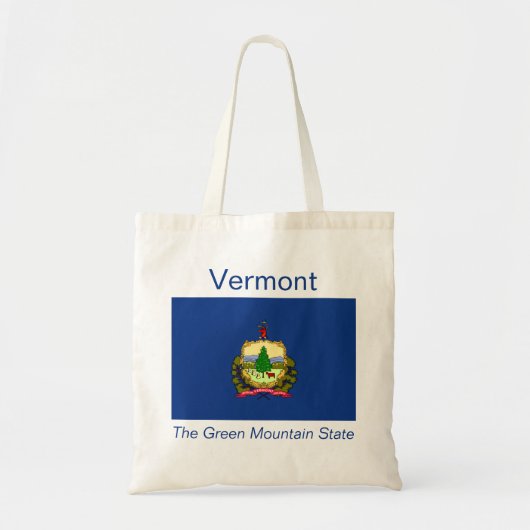 Vermont Flag Bag Tote Bag (Voorkant)