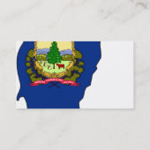 Vermont Flag Map Visitekaartje (Achterkant)