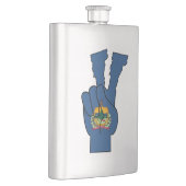 Vermont Flag Peace Sign-fles Flacon (Rechts)