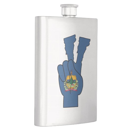 Vermont Flag Peace Sign-fles Flacon (Rechts)