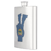 Vermont Flag Peace Sign-fles Flacon (Links)