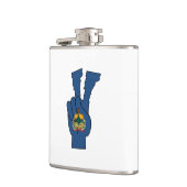 Vermont Flag Peace Sign Heupfles (Links)