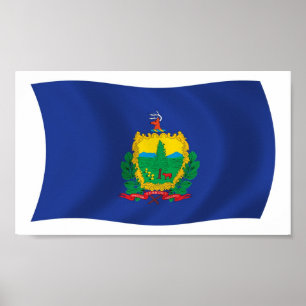 Vermont Flag Poster Print